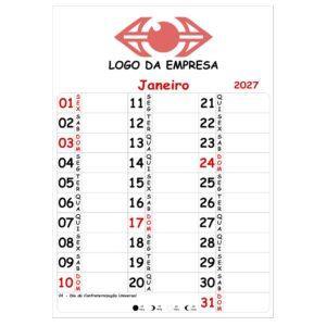 Calendário de Parede com Anotação
