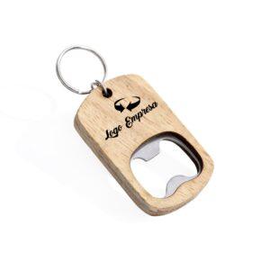 Abridor de garrafa em Madeira Chaveiro