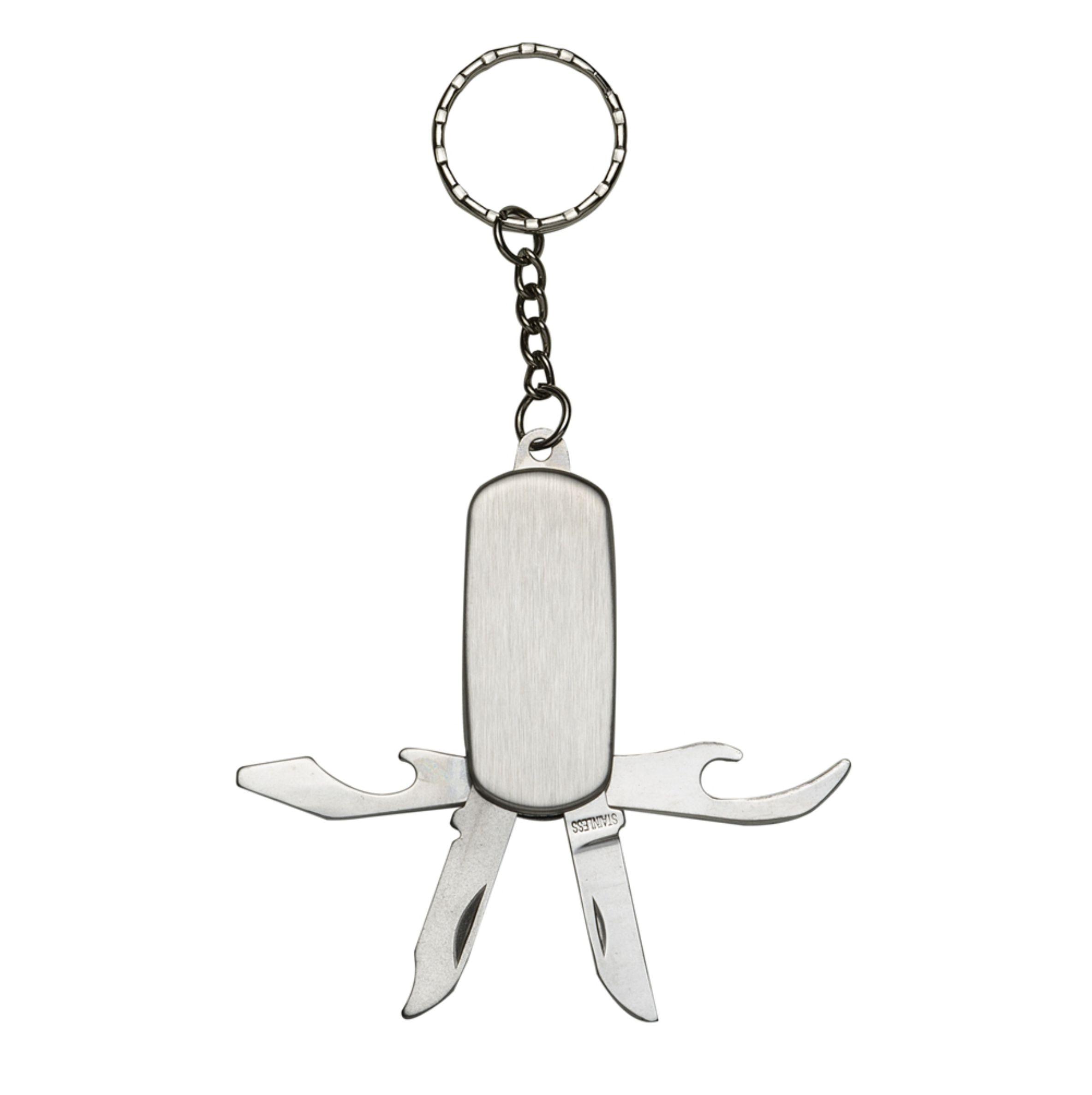 Chaveiro Metal Canivete 4 Funções - Imagem 2