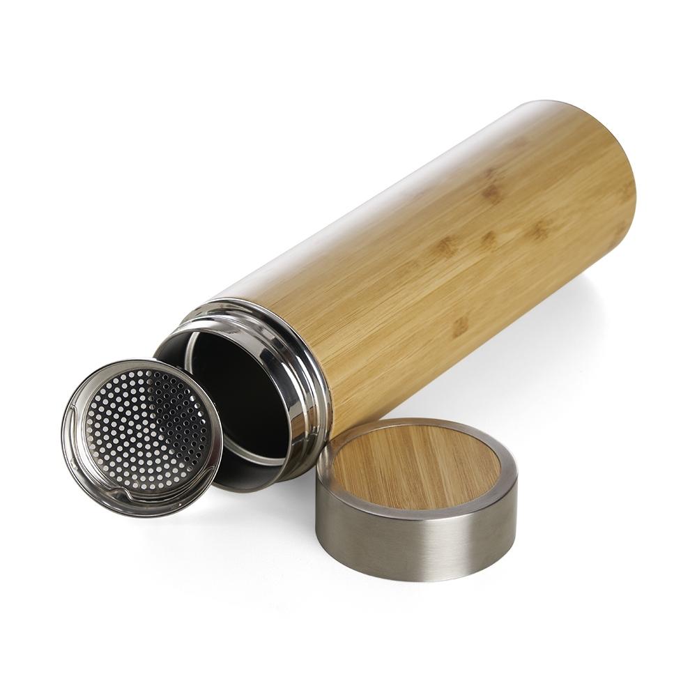 Garrafa Bambu Térmica 500ml com Infusor - Imagem 4