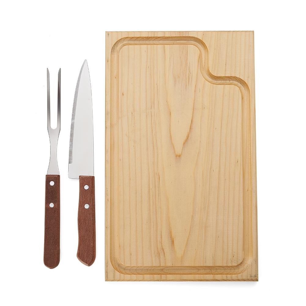 Kit Churrasco 3 Peças Estojo Kraft - Imagem 3