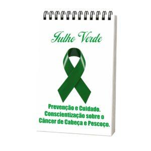Bloco de Anotações Julho Verde