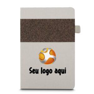 Caderno A5 Capa em Fibra de Cana de Açúcar e Café - Café