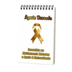 Bloco de Anotações Agosto Dourado